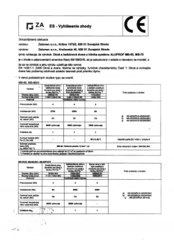 vyhlasenie zhody aluprof mb70 vchodove dvere Zaluman Scan